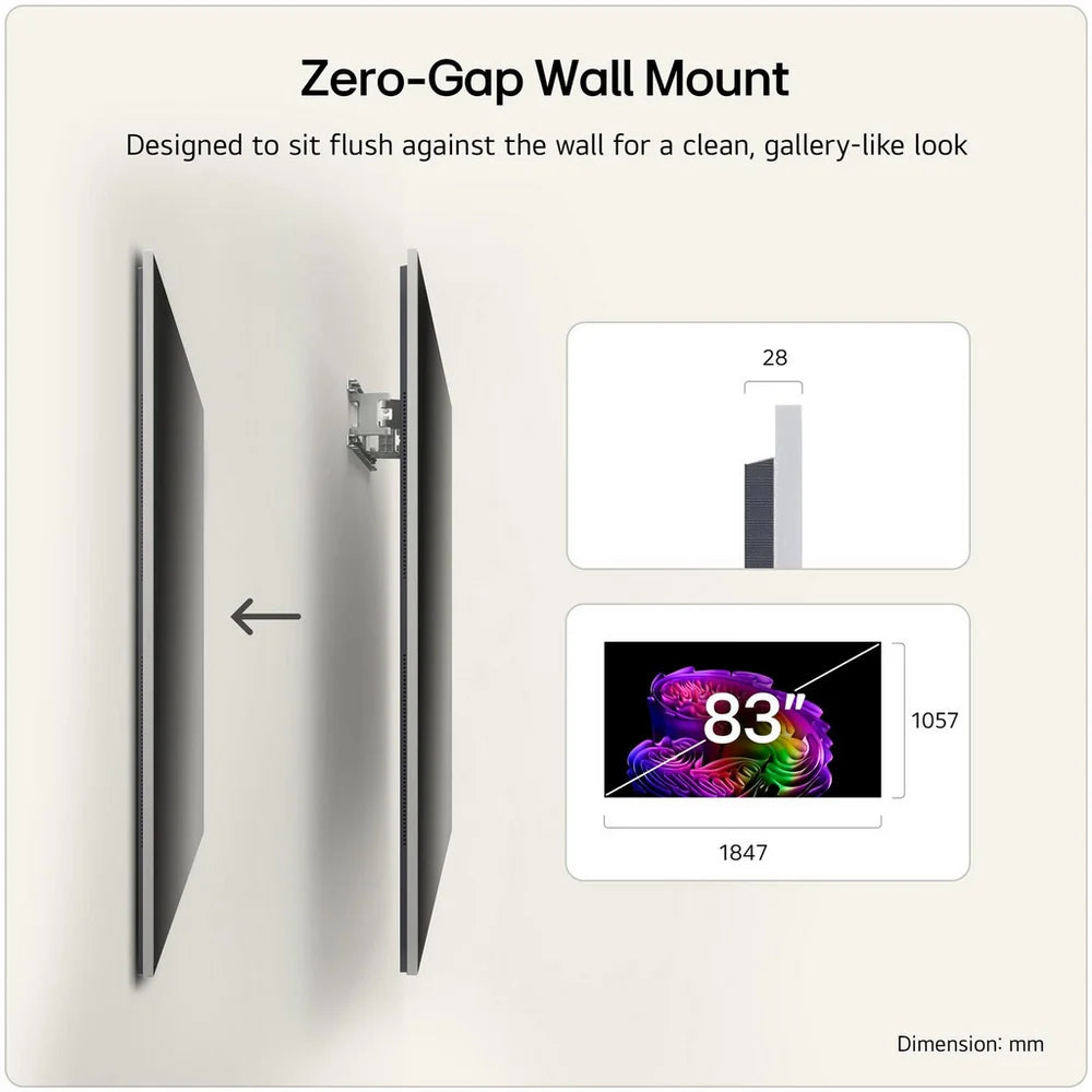 LG OLED83G64LW 83 Inch OLED Evo AI G6 OLEDG64LW 4K Ultra HD HDR Smart TV (Wall mount version) 2026
