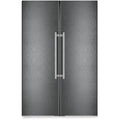 Liebherr XRFBS5295 665L No Frost Freestanding Side by Side Fridge Freezer with Ice Maker in Black Steel