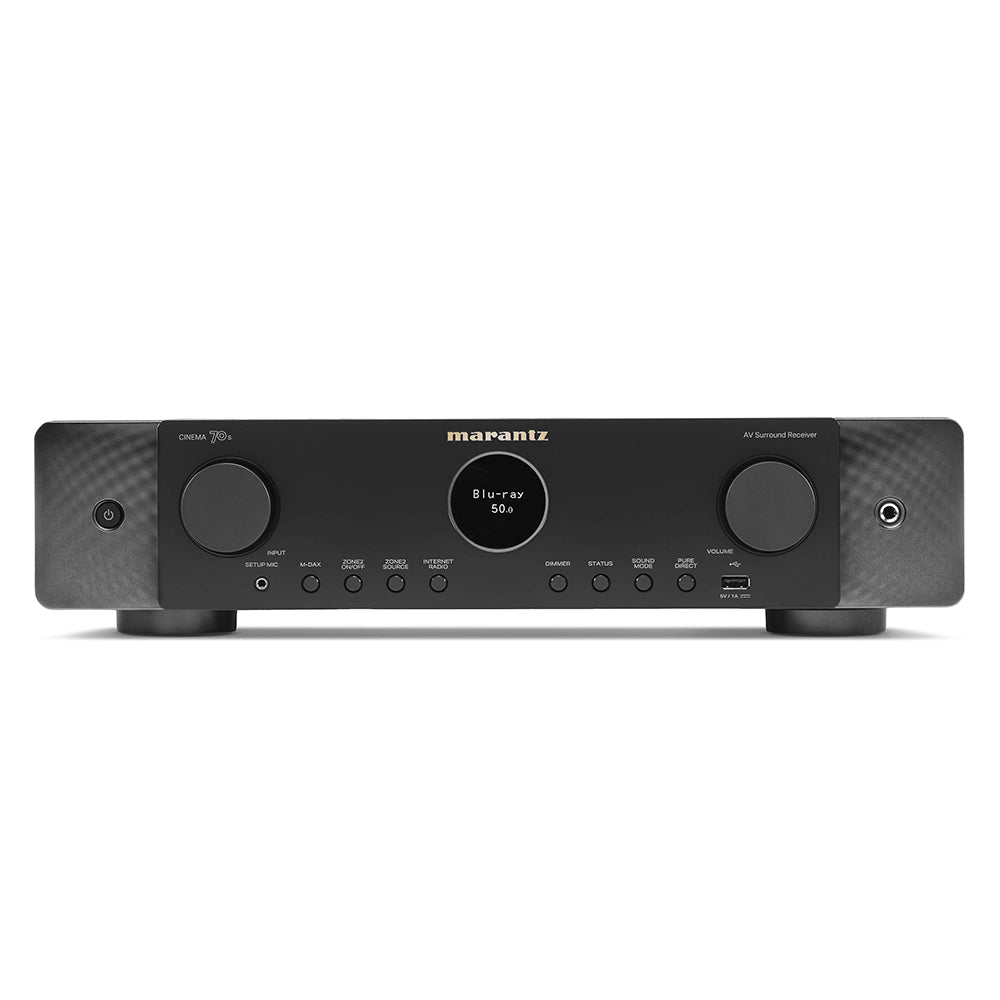 Marantz CINEMA 70s 7.2 Channel AV Receiver with Monitor Audio Bronze 300 7G 5.1 Speaker Package Black