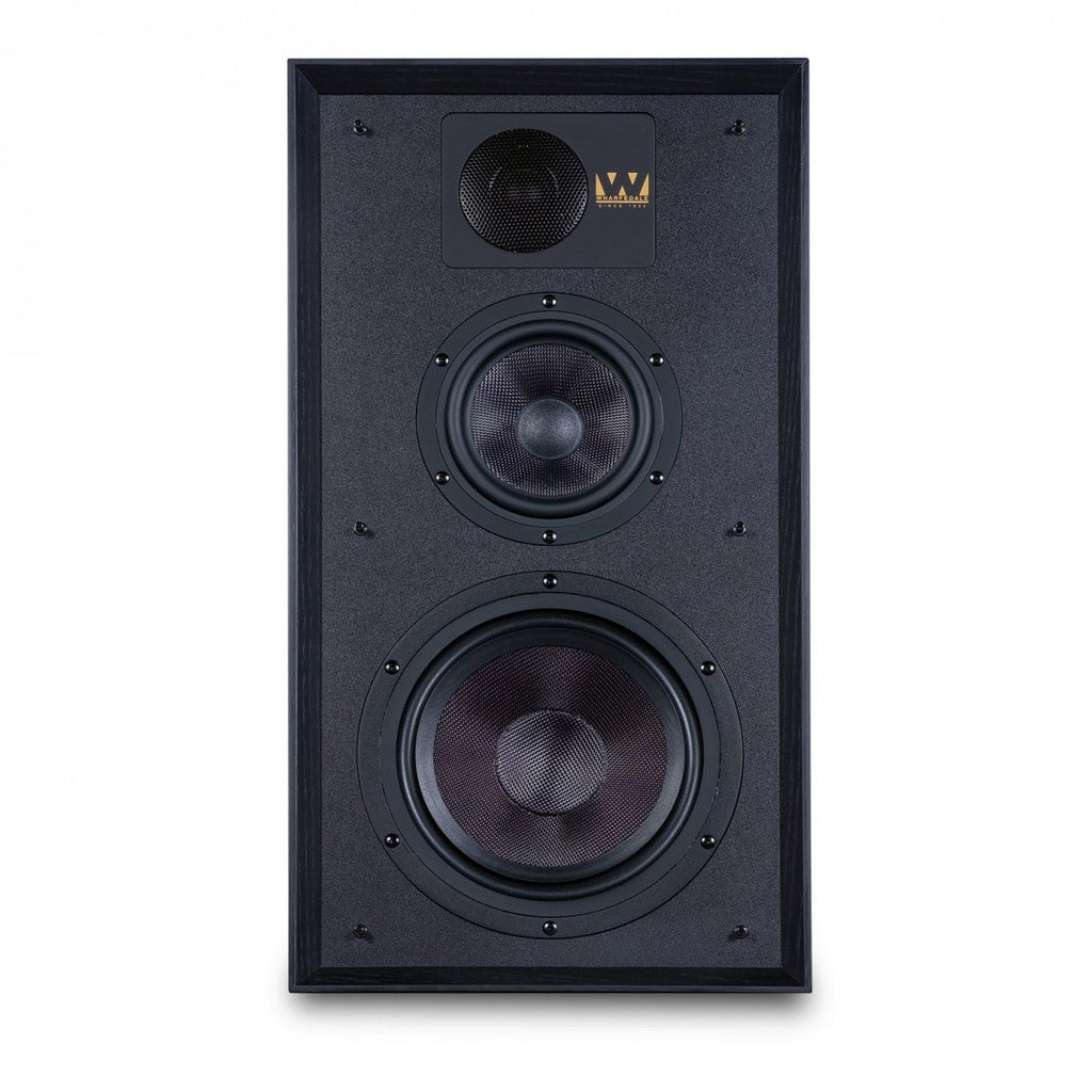 Ruark R610 Music Console Charcoal with Wharfedale Linton Heritage Standmount Speakers Black with Matching Stands